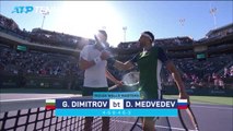 Dimitrov comeback upsets top seed Medvedev at Indian Wells