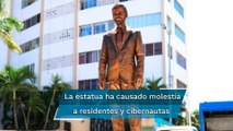 Estatua de Eugenio Derbez en Acapulco causa críticas en redes sociales
