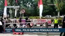 Viral Video Polisi Banting Mahasiswa Pengunjuk Rasa Hingga Terkapar di Lantai!