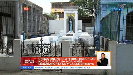 Undas online platform, bubuksan ng CBCP para sa mga hindi makakapunta sa mga sementeryo | UB