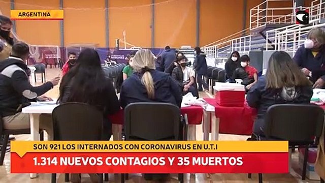 En las últimas 24 horas hubo 35 muertos y 1.314 nuevos contagios de coronavirus en el país
