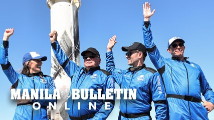 'Oh wow': Shatner and Blue Origin crew enjoy zero gravity in capsule