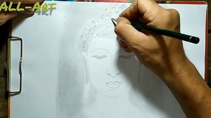 How to draw the head of the Buddha bagaimana cara menggambar kepala buddha