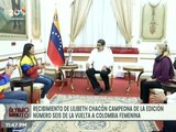Pdte. Nicolás Maduro condecoró a Lilibeth Chacón, Campeona de la Vuelta a Colombia Femenina 2021