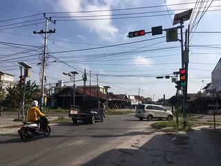 Lampu Lalu Lintas Jalan Tingang, Palangka Raya, Terganggu