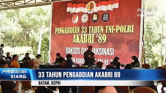 Pengabdian 33 Tahun, Akabri 1989 Gelar Baksos & Vaksinasi di Kota Batam