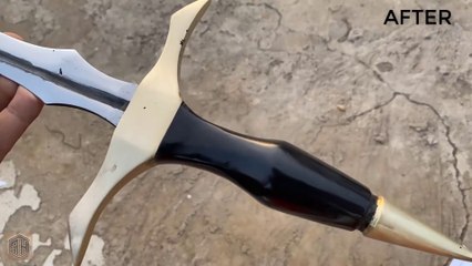 Rusty Bearing Forged into a  Sharp  Sword