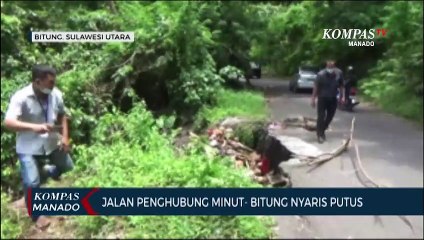 Jalan Penghubung Minut- Bitung Nyaris Putus
