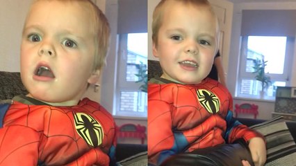 'Dramatic Bradford baby pulls HILARIOUS expression while playing with filmer  '