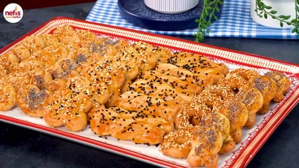 Pastanelere Rakip Gerçek Tuzlu Kurabiye  Bir Tepside Çeşit Çeşit ✅