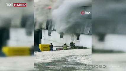 İstanbul'da geri dönüşüm tesisinde yangın