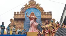 Durga Puja pandals decorated on different themes this year!