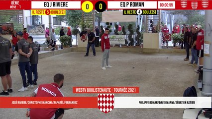 8ème MONACO vs Eq P ROMAN : International à pétanque de Monaco - 9 octobre 2021