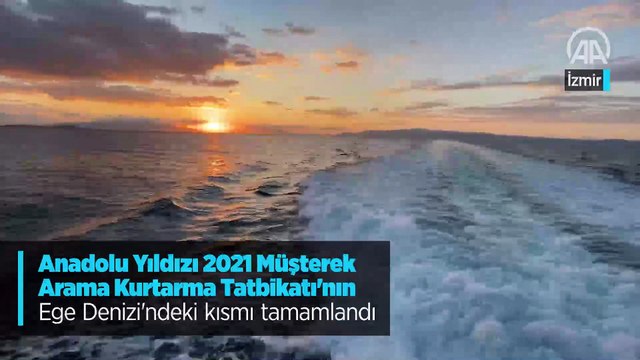 Anadolu Yıldızı 2021 Müşterek Arama Kurtarma Tatbikatı'nın Ege Denizi'ndeki kısmı tamamlandı