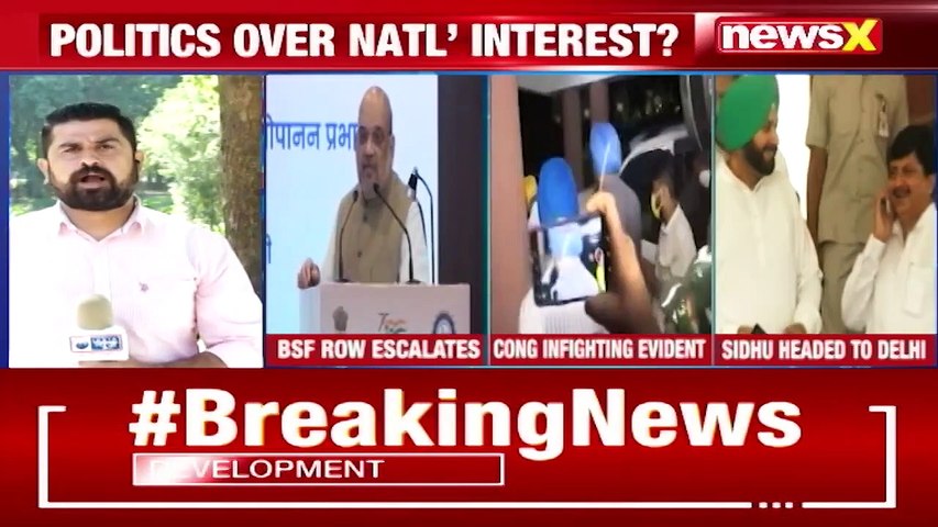 BSF Jurisdiction Row Escalates Sidhu Headed For Delhi NewsX