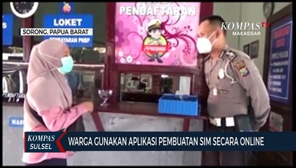 Warga Gunakan Aplikasi Pembuatan SIM Secara Online