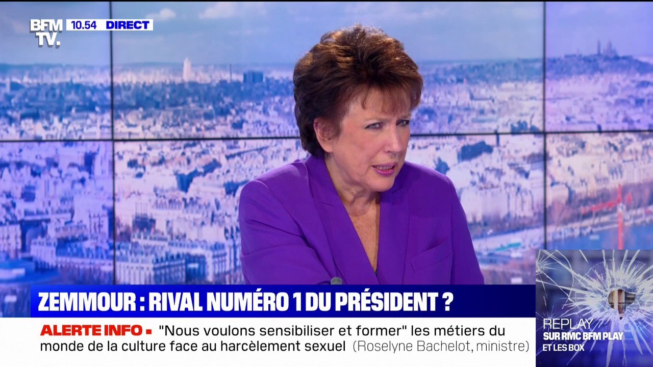 Roselyne Bachelot: Eric Zemmour représente "cette droite qui existait du temps de la cagoule ou des croix-de-feu"