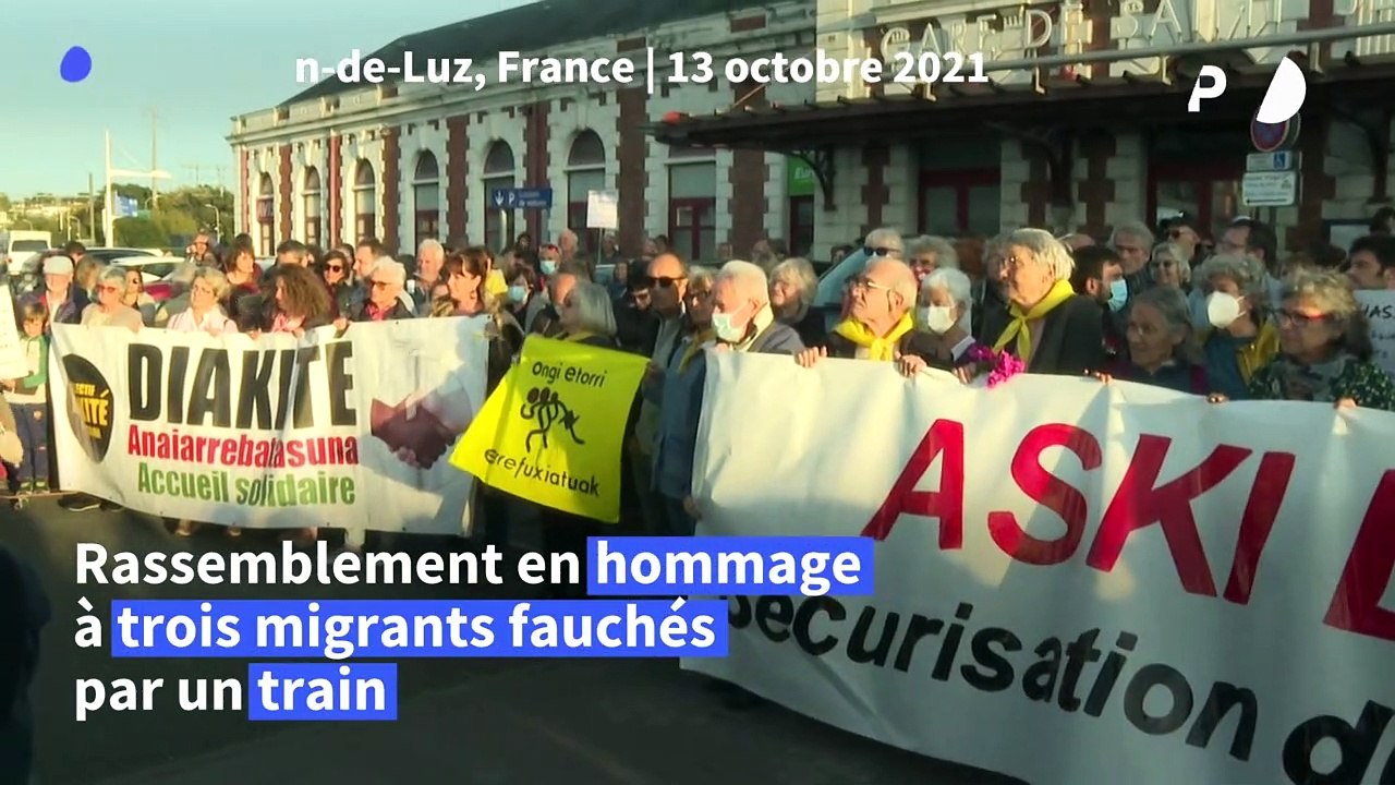 Saint-Jean-de-Luz: rassemblement en hommage aux migrants fauchés par un train