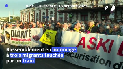 Saint-Jean-de-Luz: rassemblement en hommage aux migrants fauchés par un train