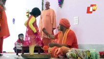 Maha Navmi: CM Yogi Adityanath performs 'Kanya Pujan'