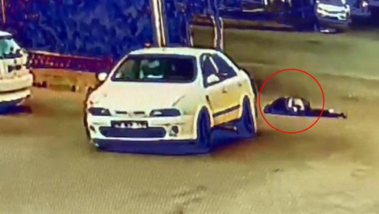Eski eşinin kocasına çarpıp otomobilin altında metrelerce sürükledi! Üstelik ardına bile bakmadan kaçtı