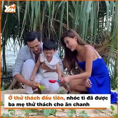 Loạt biểu cảm đáng yêu của con trai Lương Thế Thành - Thúy Diễm khi bị thử thách ăn chanh