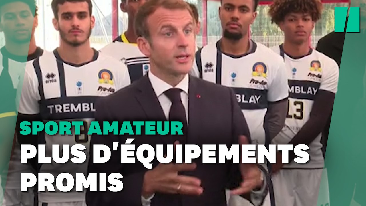 Macron promet 5000 infrastructures en plus pour le sport amateur avant les JO 2024
