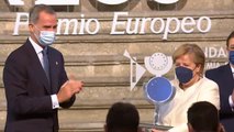 Merkel recibe el Premio Europeo Carlos V en el monasterio de Yuste