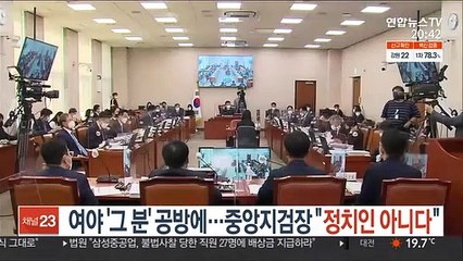여야 '그 분' 공방에…중앙지검장 "정치인 아니다"