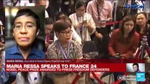 ‘There is so much still left to do’: FRANCE 24 speaks to Nobel Peace Prize laureate Maria Ressa