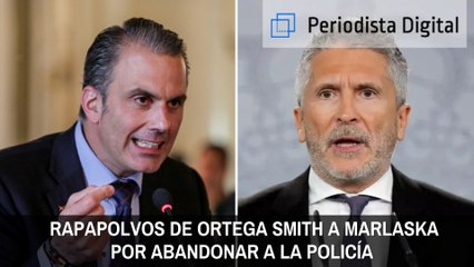 Rapapolvo de Ortega Smith (VOX) a Marlaska por abandonar a la Policía en Cataluña