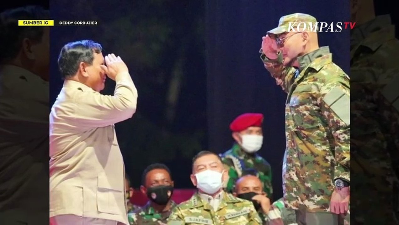 Hormat Deddy Corbuzier pada Menhan Prabowo, Jadi Duta Komponen Cadangan?