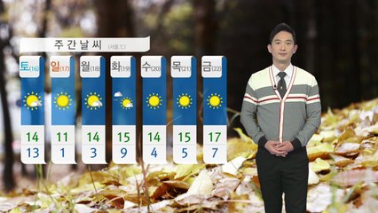 [날씨] 내일 영동·충청 이남 비...한낮에도 서늘 / YTN