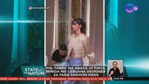 PHL fabric na Abaca at Pinya, ibinida ng Cebuana designer sa Paris Fashion Week | SONA
