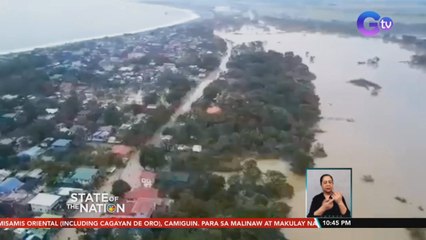 Maraming barangay sa bayan ng Luna, binaha dahil sa Bagyong Maring | SONA