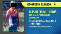 Más de 30 mil niños han sido reclutados por el crimen organizado en México: Reinserta