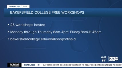 Bakersfield College to host free financial aid workshops