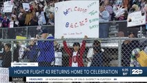 Honor Flight 43 returns to Bakersfield to heroes welcome