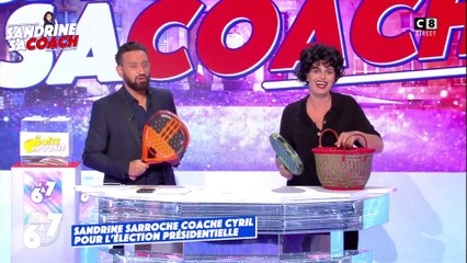 Sandrine sa coach : le match de padel entre Sandrine Sarroche et Cyril Hanouna !