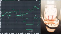 Naruto shippuden OST-Senya[Guitar version]itachi theme song|FL STUDIO MOBILE