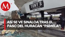 Paso del huracán _Pamela_ deja varios daños en Mazatlán