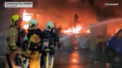 Un immeuble s'embrase à Taïwan, 46 personnes sont tuées
