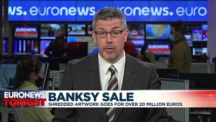 'Love is in the Bin': Shredded Banksy artwork sells for nearly €22 million at auction
