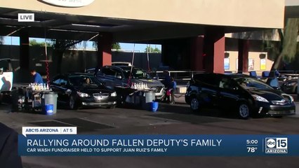 MCSO hosts car wash to raise money for family of Deputy Juan Ruiz