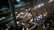 Protesta en el Kilometro 13 de la Autopista Duarte