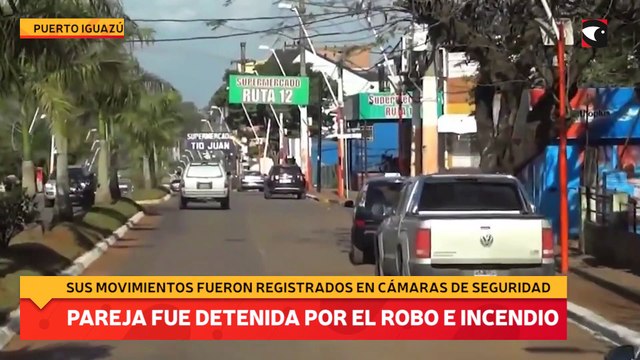 Una pareja fue detenida por el robo e incendio del depósito de una empresa en Puerto Iguazú