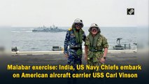Malabar exercise: India, US Navy Chiefs embark on American aircraft carrier USS Carl Vinson