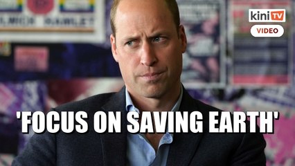 UK's Prince William says great minds should focus on saving Earth not space travel