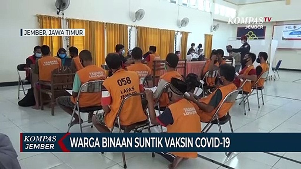 400 Warga Binaan Lapas Jember Suntik Vaksin Covid-19