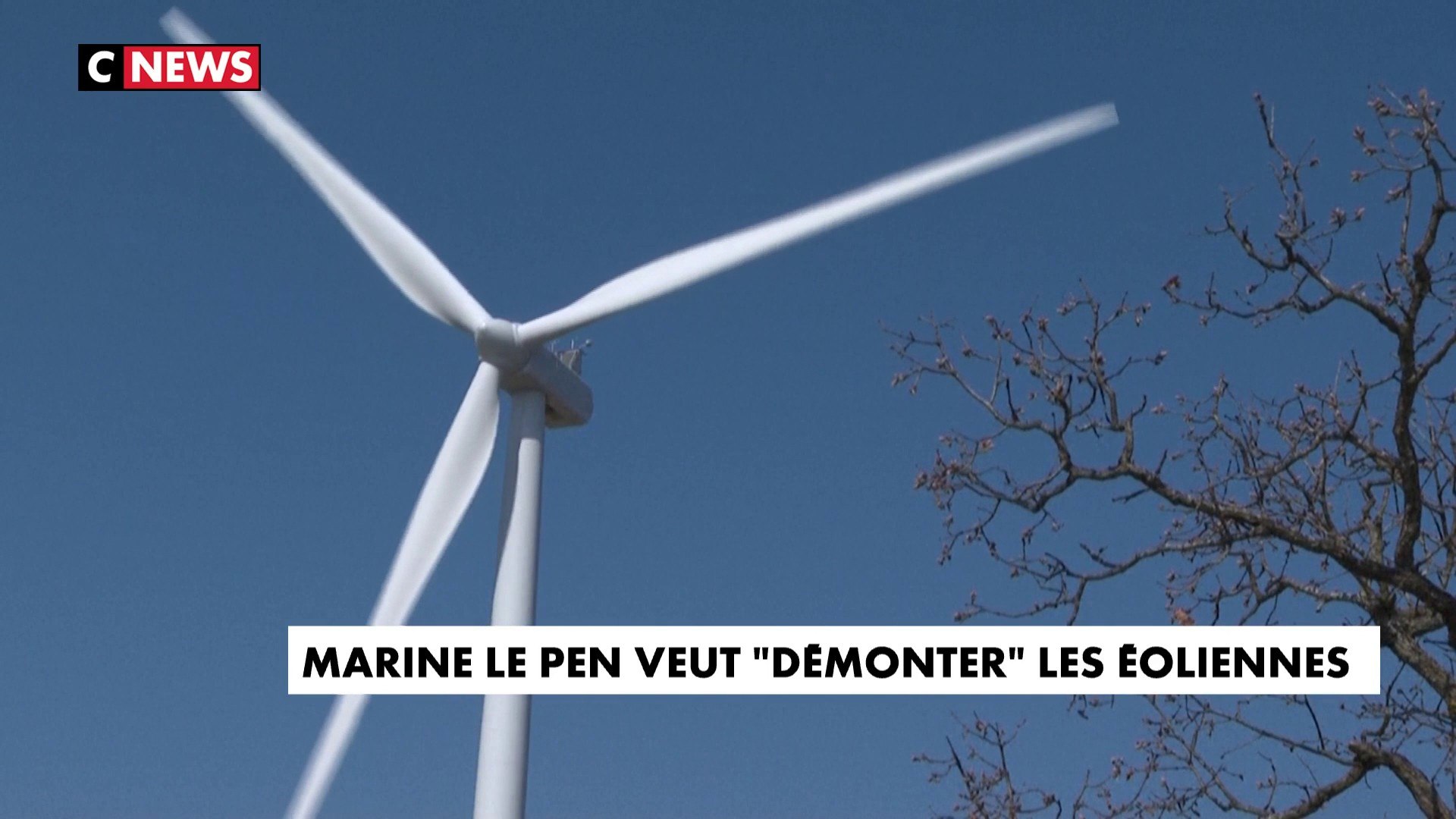 Marine Le Pen veut démonter les éoliennes - Vidéo Dailymotion
